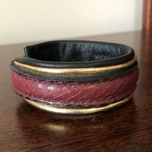 Leather cuff bracelet